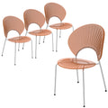 Amber Plastic Dining Chair Set of 4 S952227