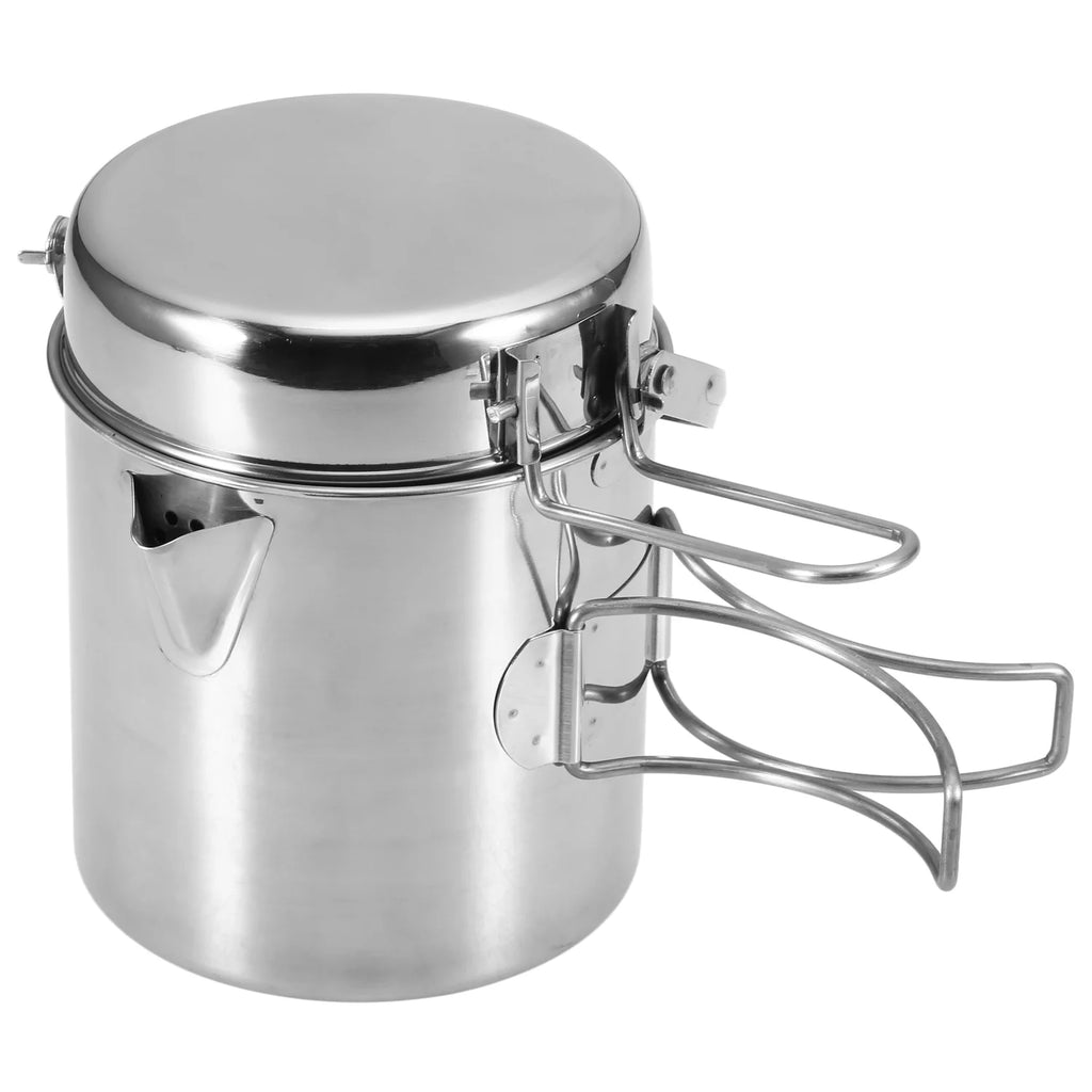 Portable Stainless Steel 1L Camping Pot G268252