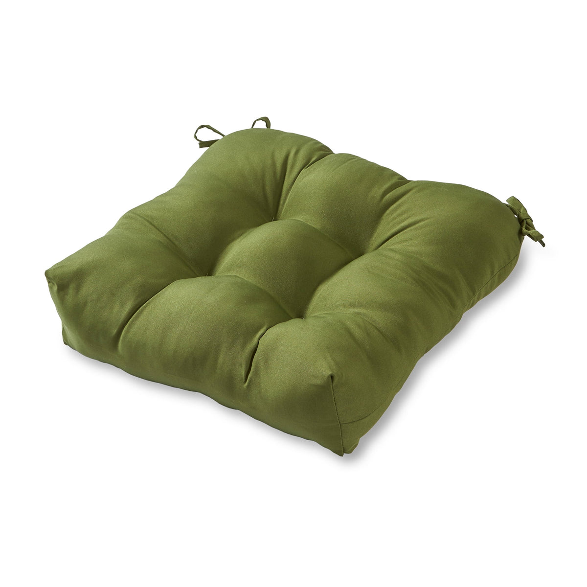 Green Tufted Outdoor Dining Seat Cushion Z754310
