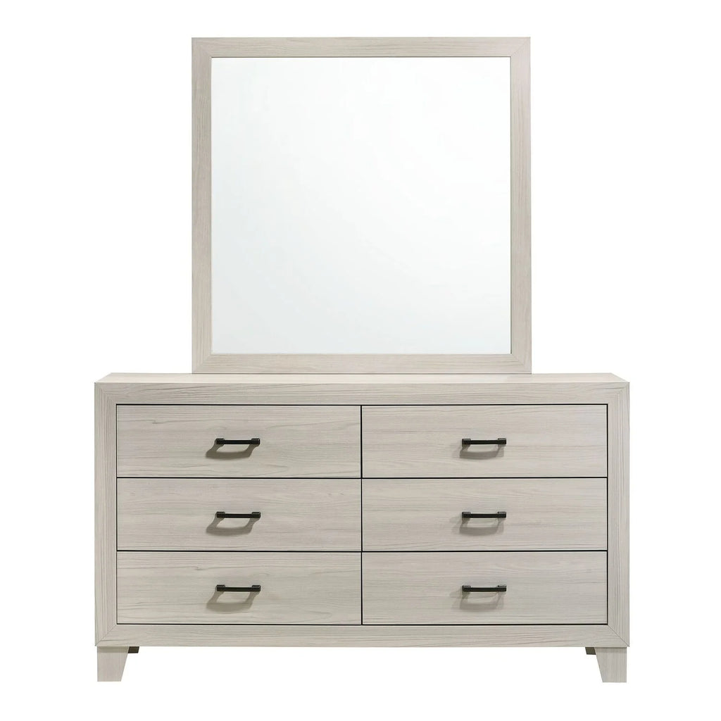 Gray King 5PC Panel Bedroom Set Q159
