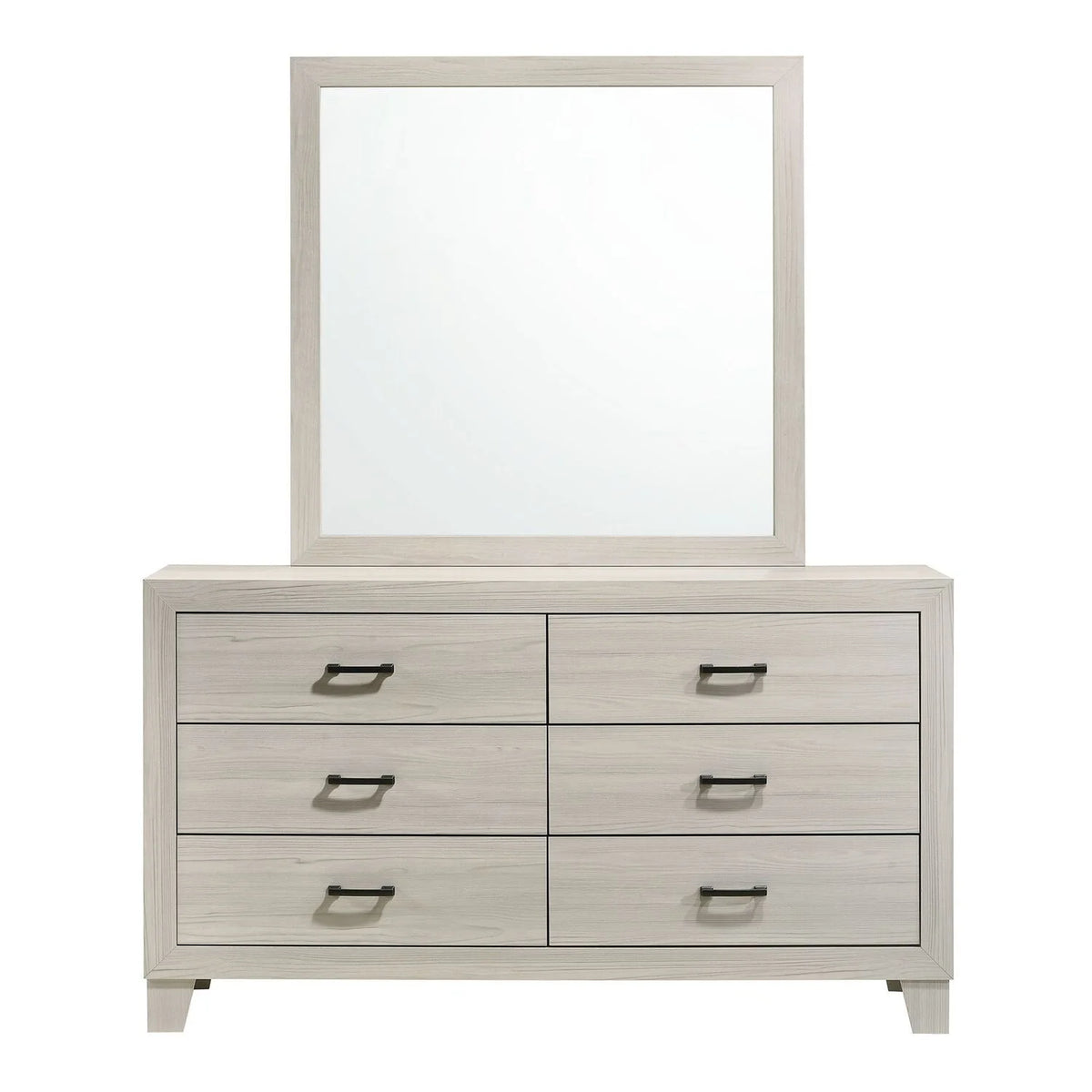 Gray King 5PC Panel Bedroom Set Q159