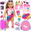 15 Pcs 18 Inch Doll Accessories Dress with Makeup Set S7658
