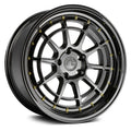 Black with Gold Rivets Wheels O4393
