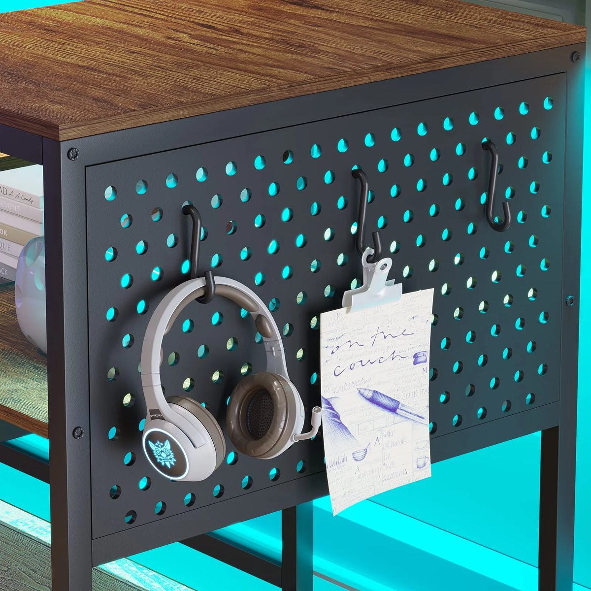 L Shaped Desk with 4 Fabric Drawers F7705