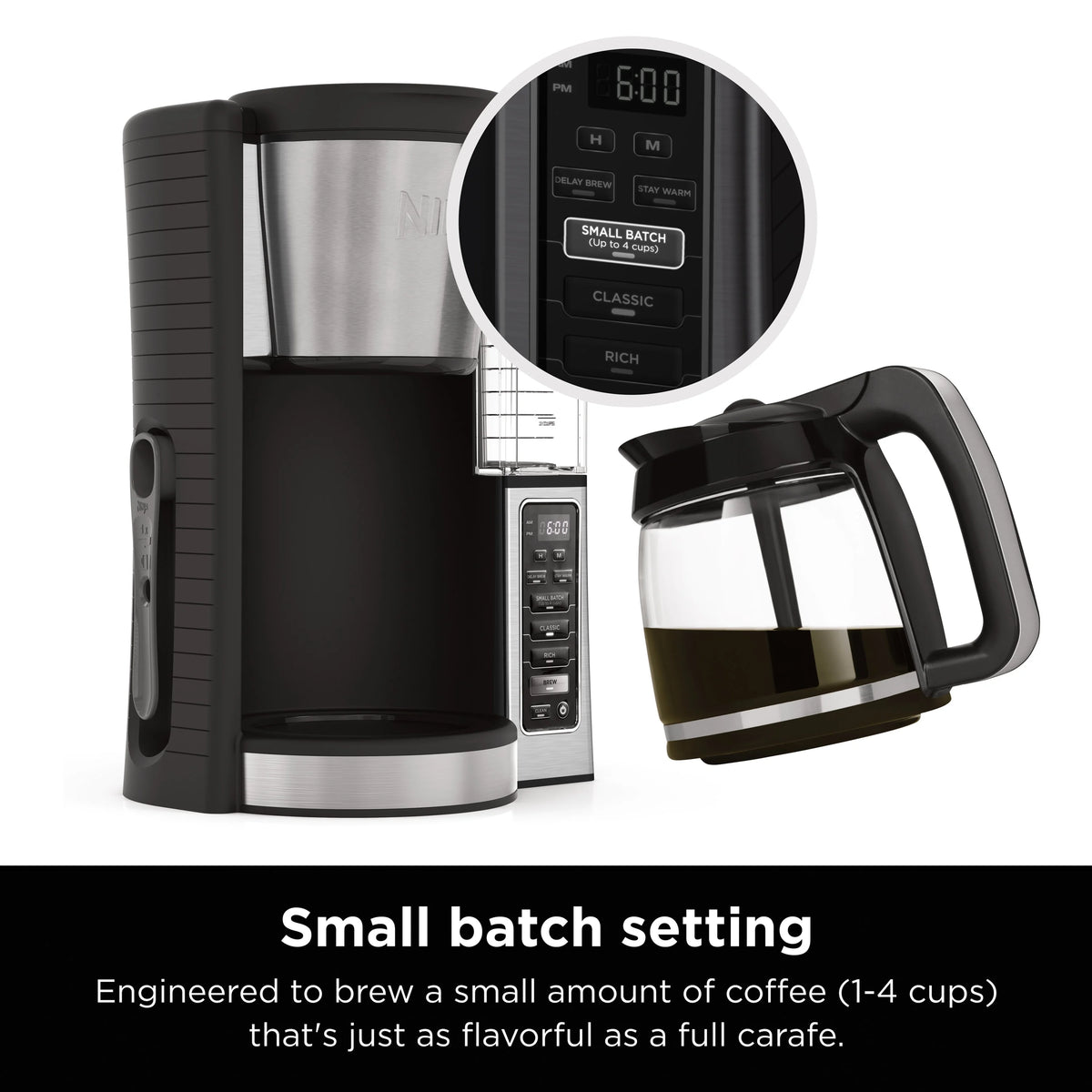 12-Cup Programmable Coffee Maker with Glass Carafe U3910