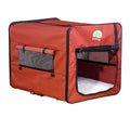 Brown 18 in. Soft Dog Crate T626