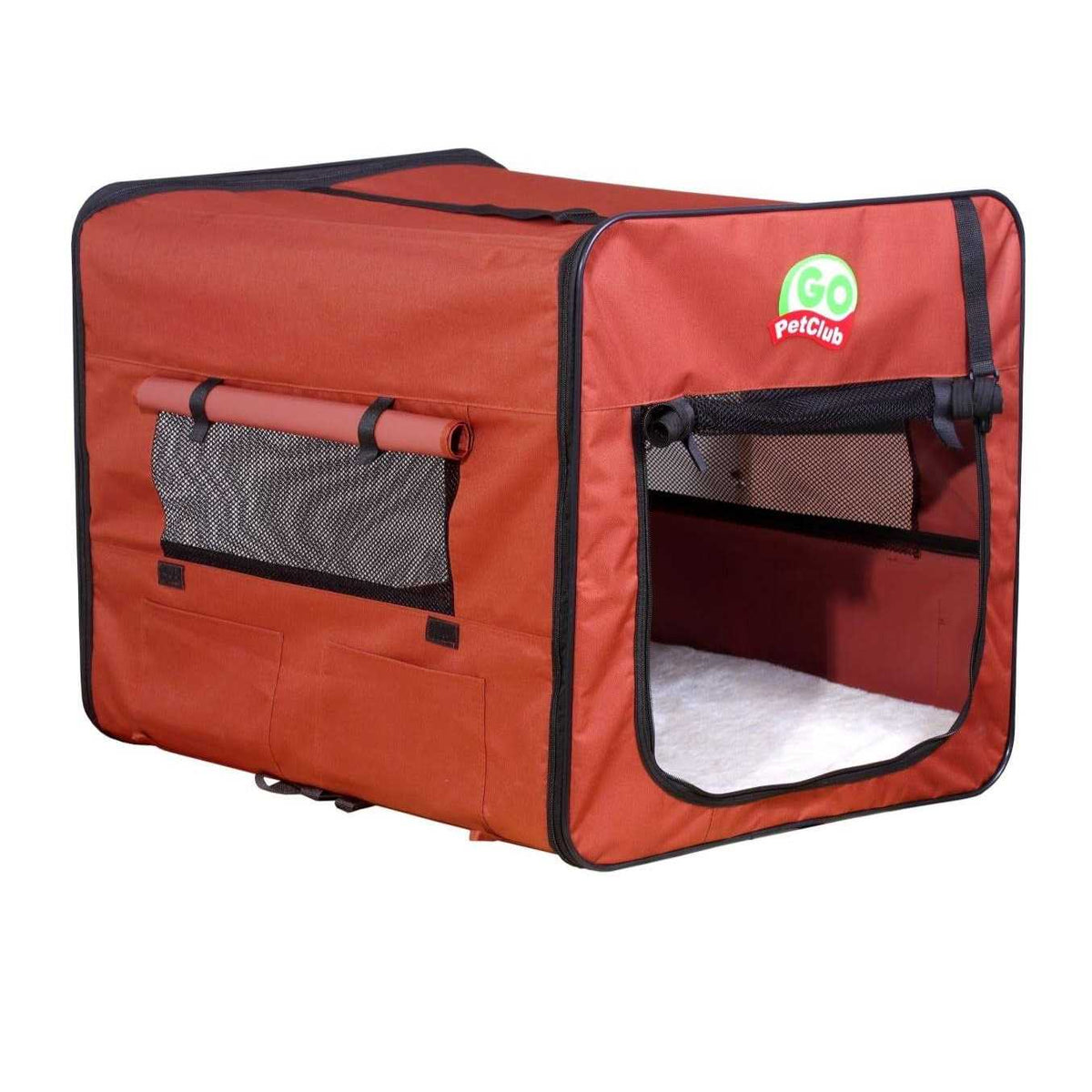 Brown 18 in. Soft Dog Crate T626