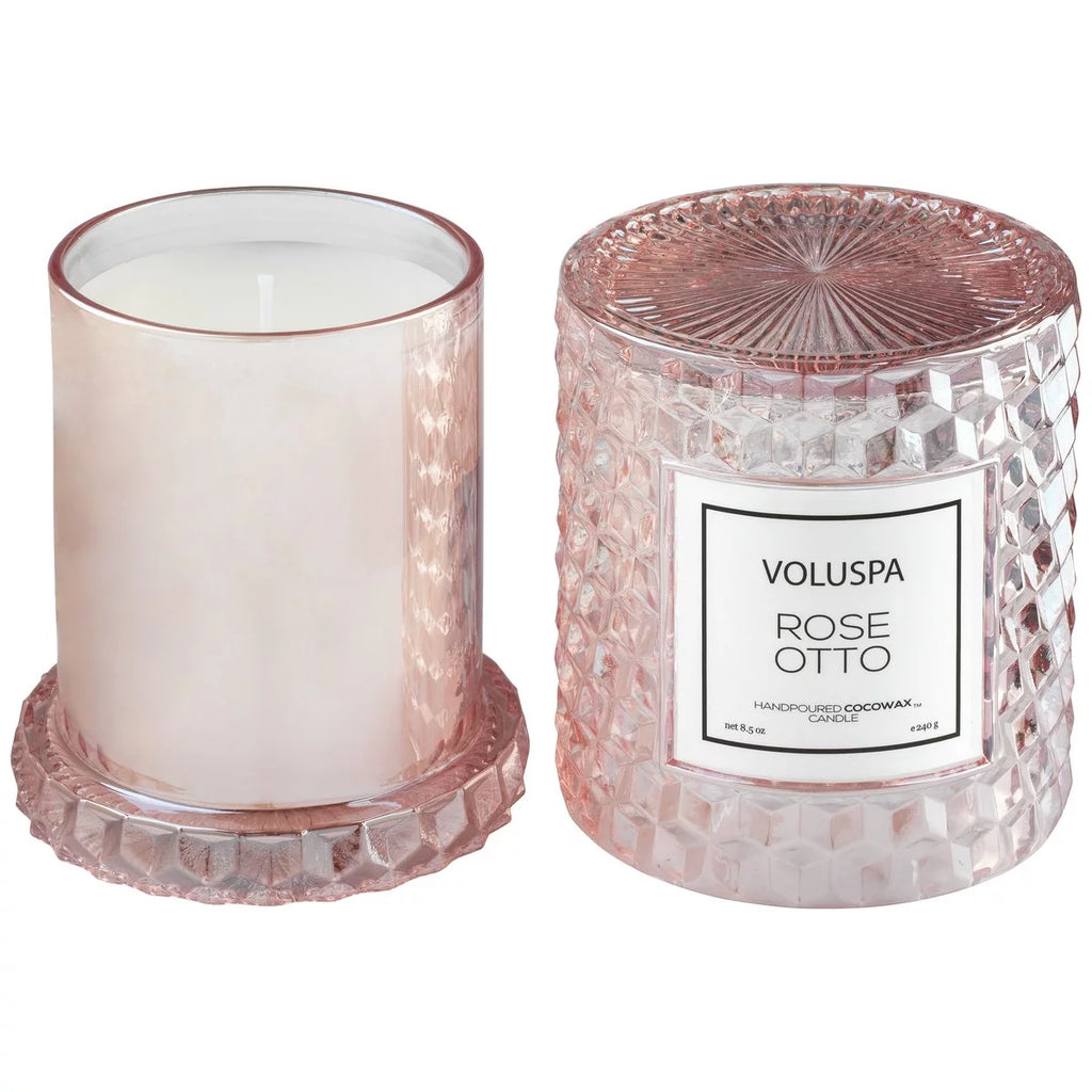 Rose Otto Cloche Candle 8.5 oz B3198