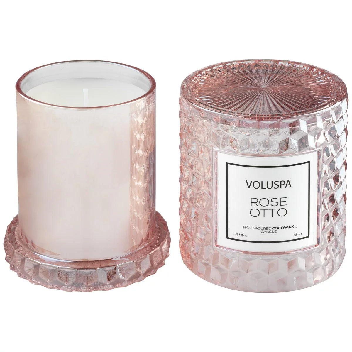 Rose Otto Cloche Candle 8.5 oz B3198