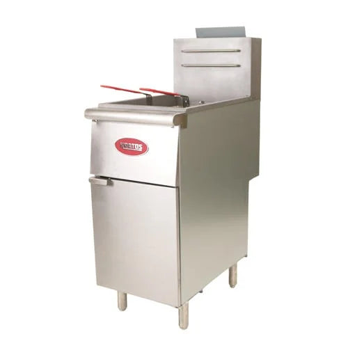 Commercial Gas Floor Fryer 40 lb. Capacity Natural Gas J973