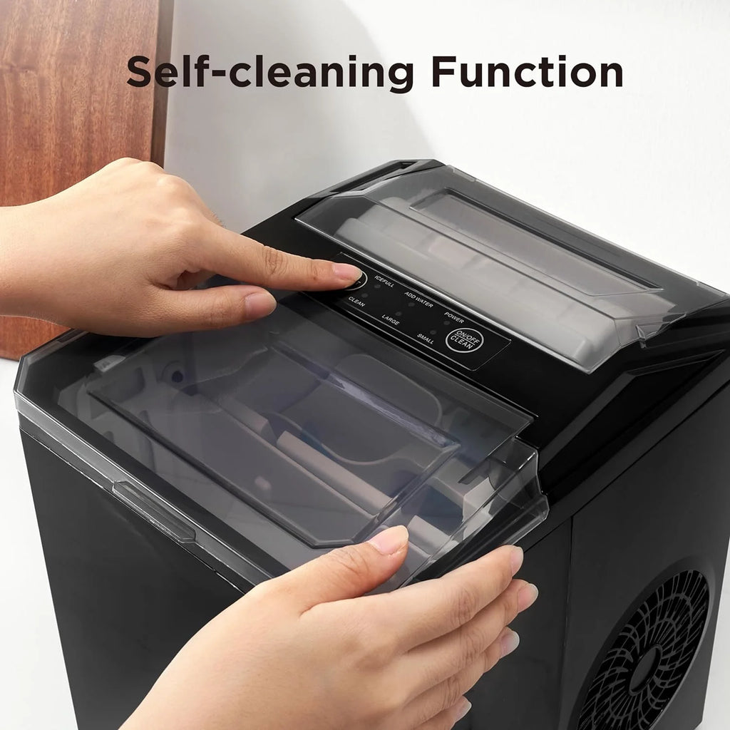Portable Countertop Ice Maker 26lbs/24hrs Black Q839092