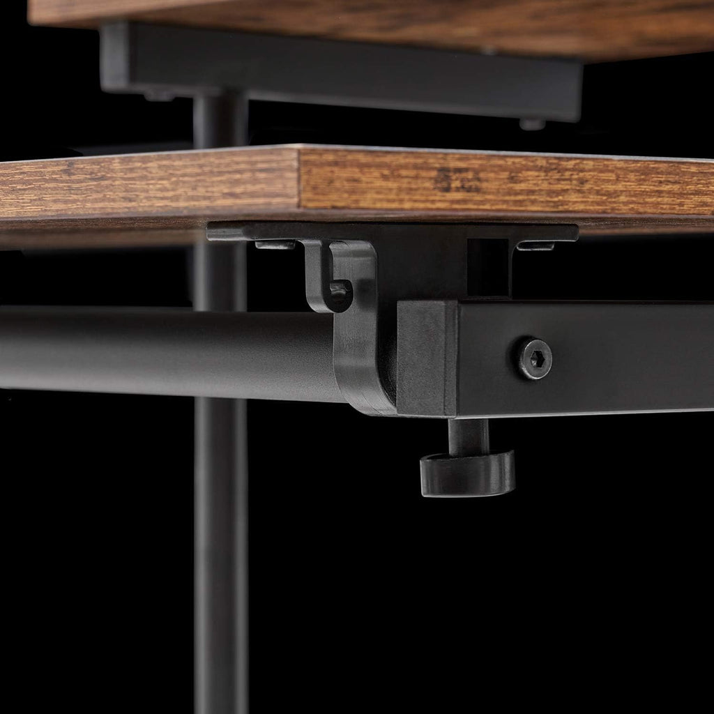 Black Wood Grain Adjustable Height Standing Desk M897772