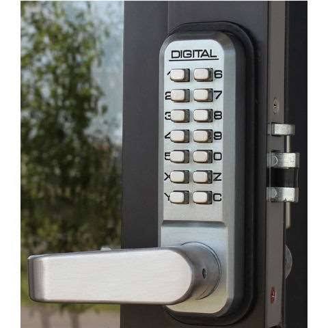 Mechanical Keyless Narrow Stile Lever Handle Lock with Double Sided Combination F221943