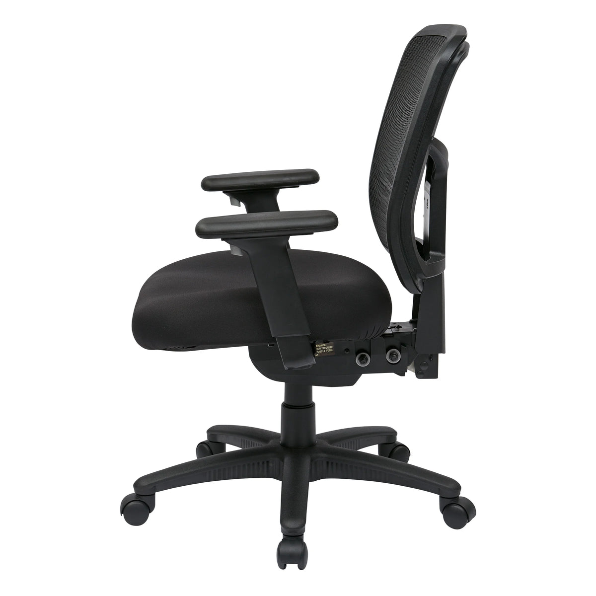 Black Mesh Office Chair with Adjustable Arms H730517