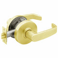 Bright Brass Cylindrical Passage Locks with L Lever and L Rose O85967
