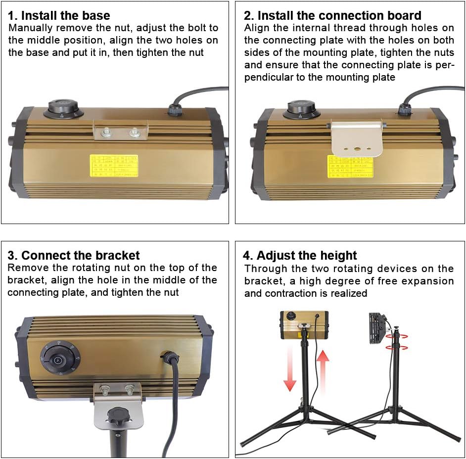 2000W Shortwave Infrared Paint Curing Lamp with Bracket G387