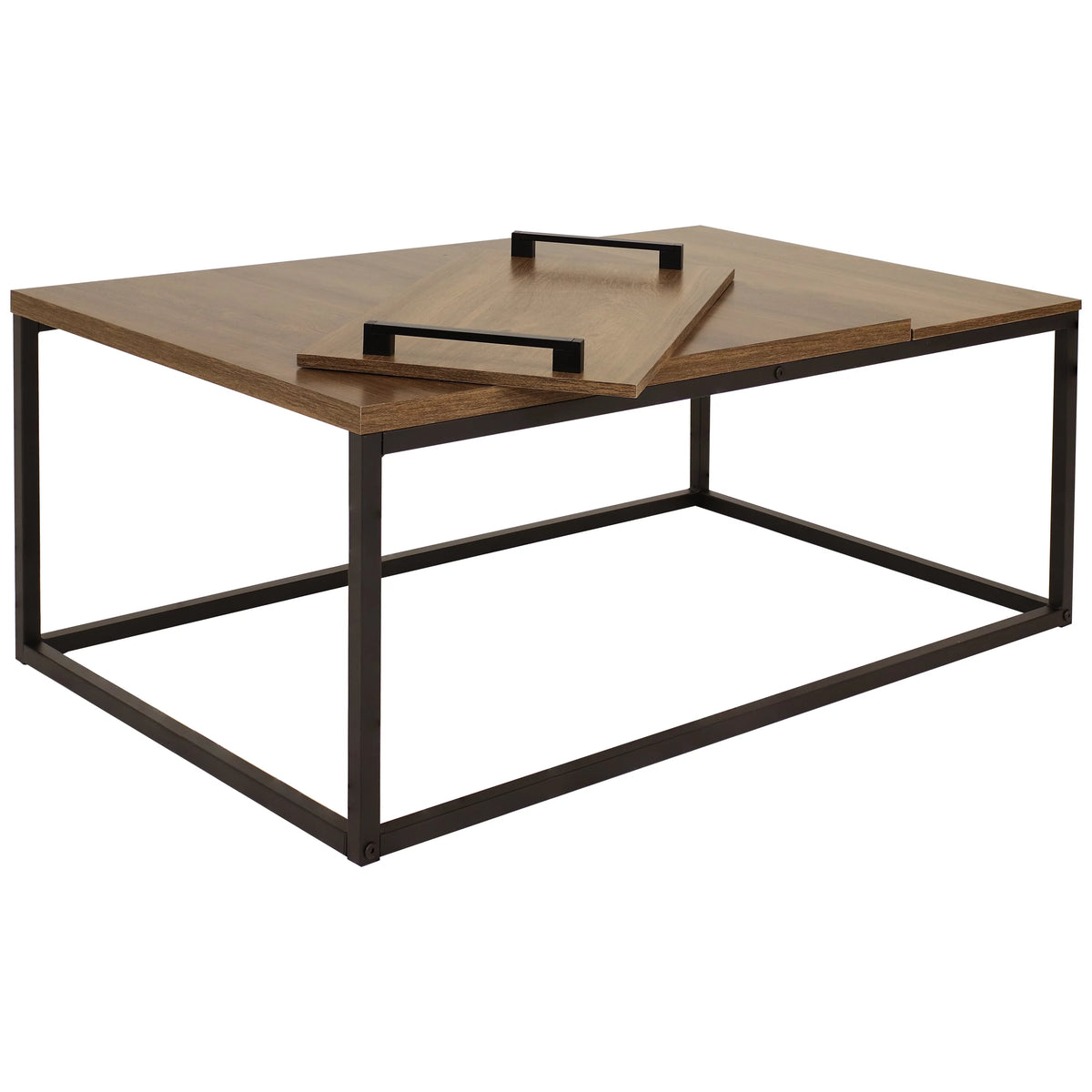 Brown Coffee Table with Removable Serving Tray U305469