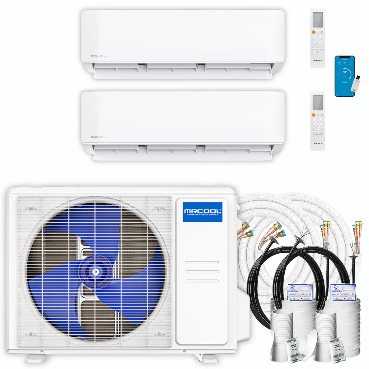 30,000 BTU 2 Zone Ductless Air Conditioner and Heat Pump F414387