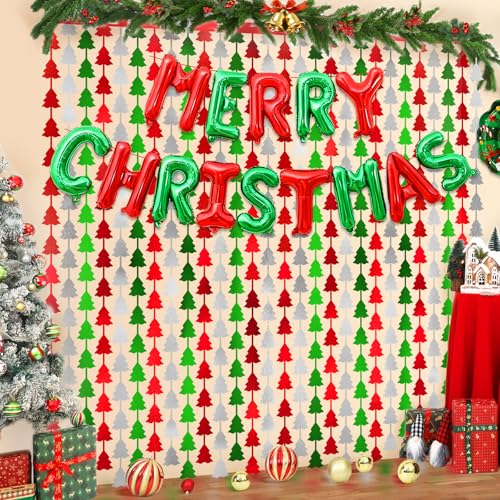 Christmas Foil Fringe Curtains with Balloons G761616