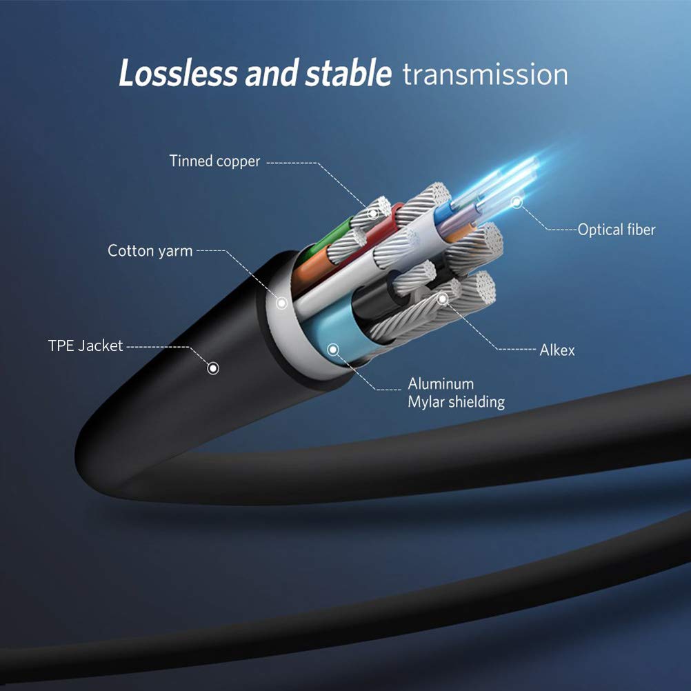 Fiber Optic DisplayPort 1.4 Cable 50ft 8K 32.4Gbps P2739