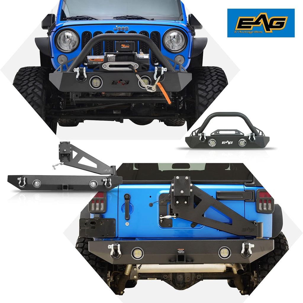 Front and Rear Bumper with Tire Carrier Combo V327