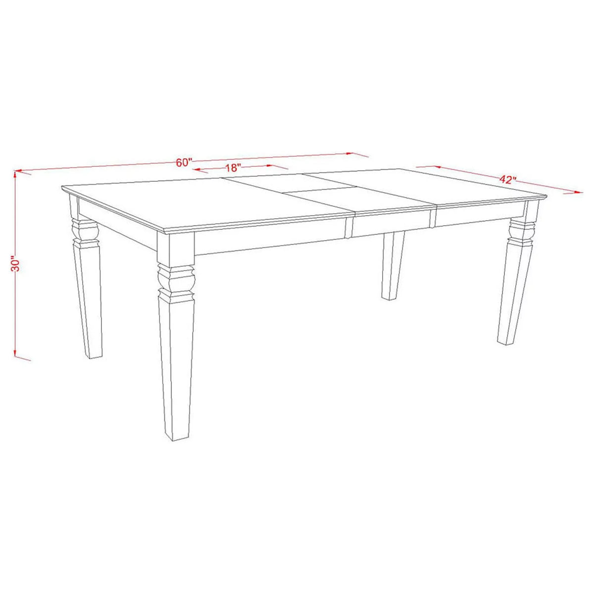 5 Piece Wood Dining Room Set Z244666