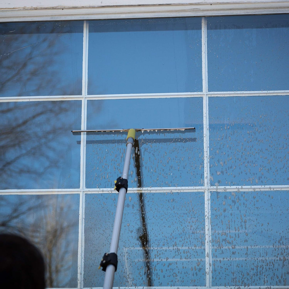7-30 Foot Extension Pole + Window Squeegee with Removable Blades Q919