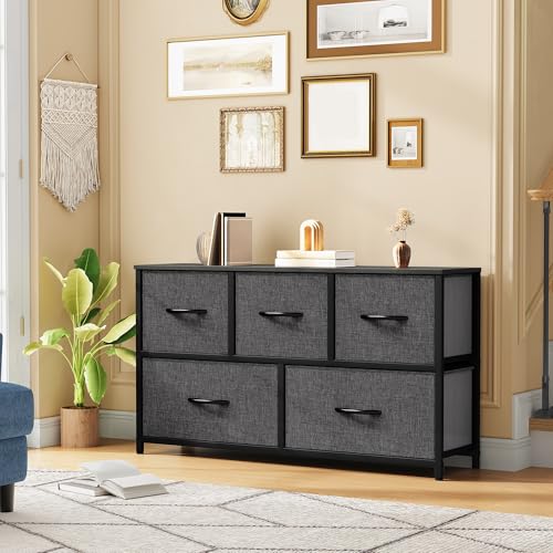 Black 5 Drawer Dresser C96031