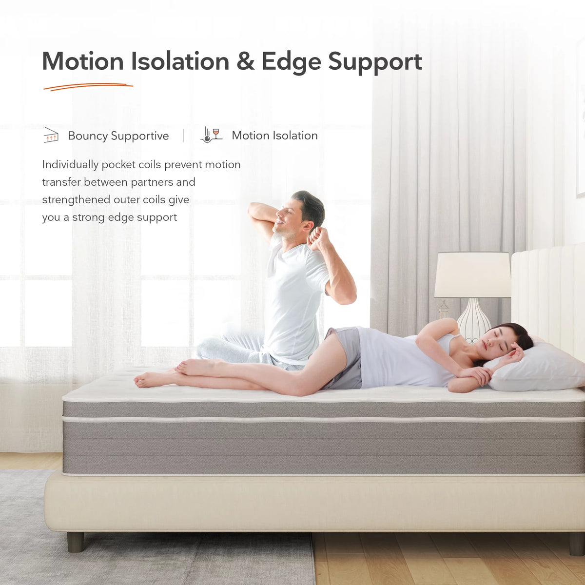 12 inch Gel Memory Foam Hybrid Queen Mattress T13029