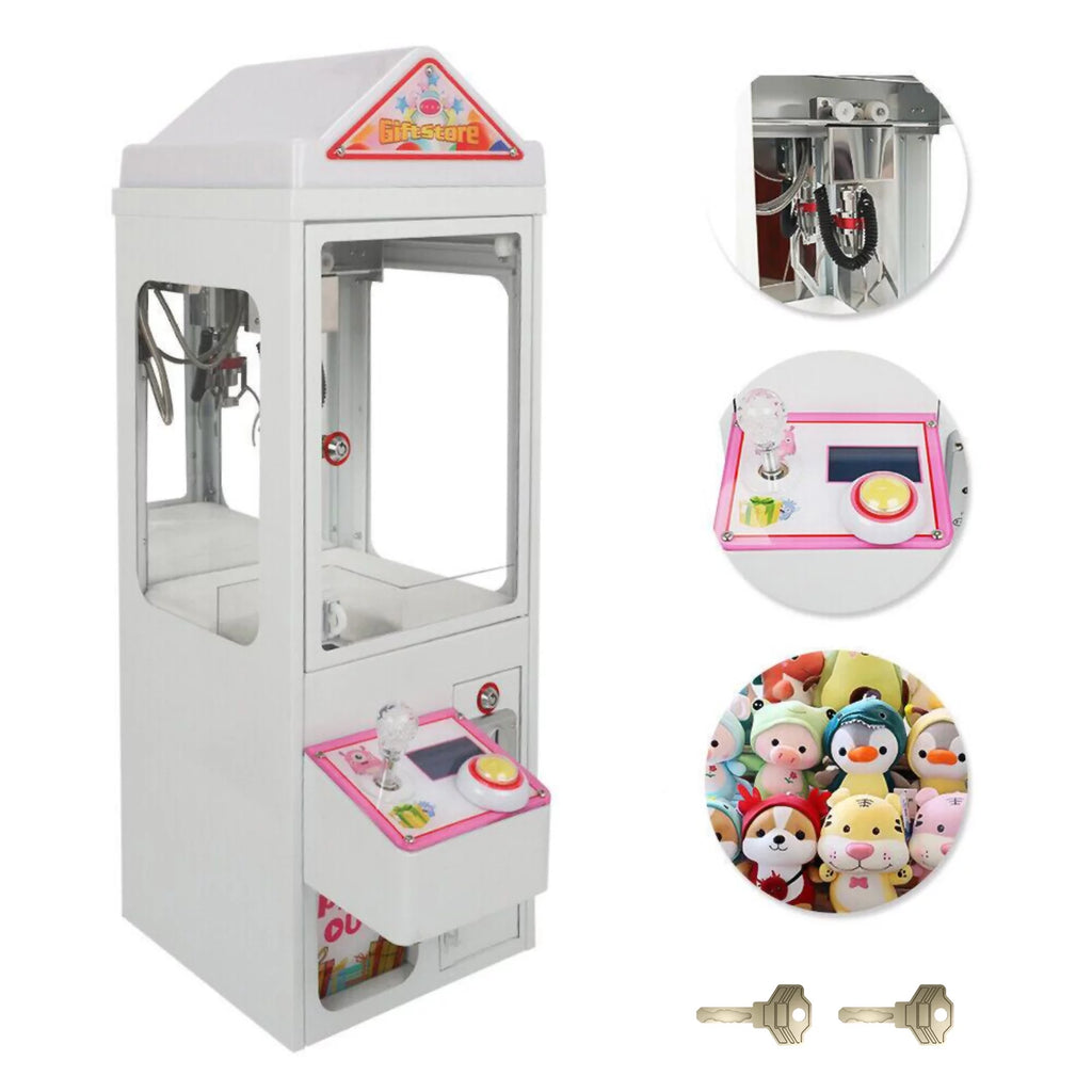 Mini Claw Crane Machine Metal Case Candy Toy Catcher E467