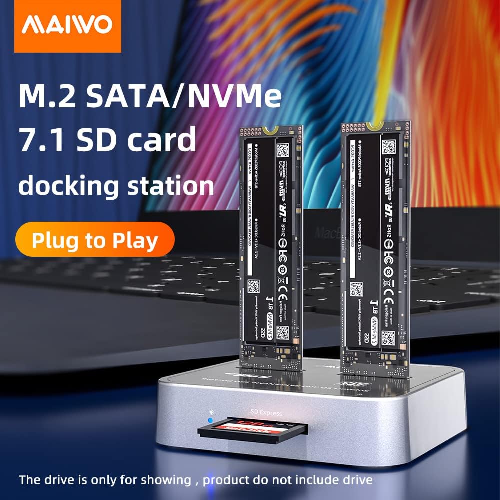 Dual Bay External Hard Drive Docking Station Y1245