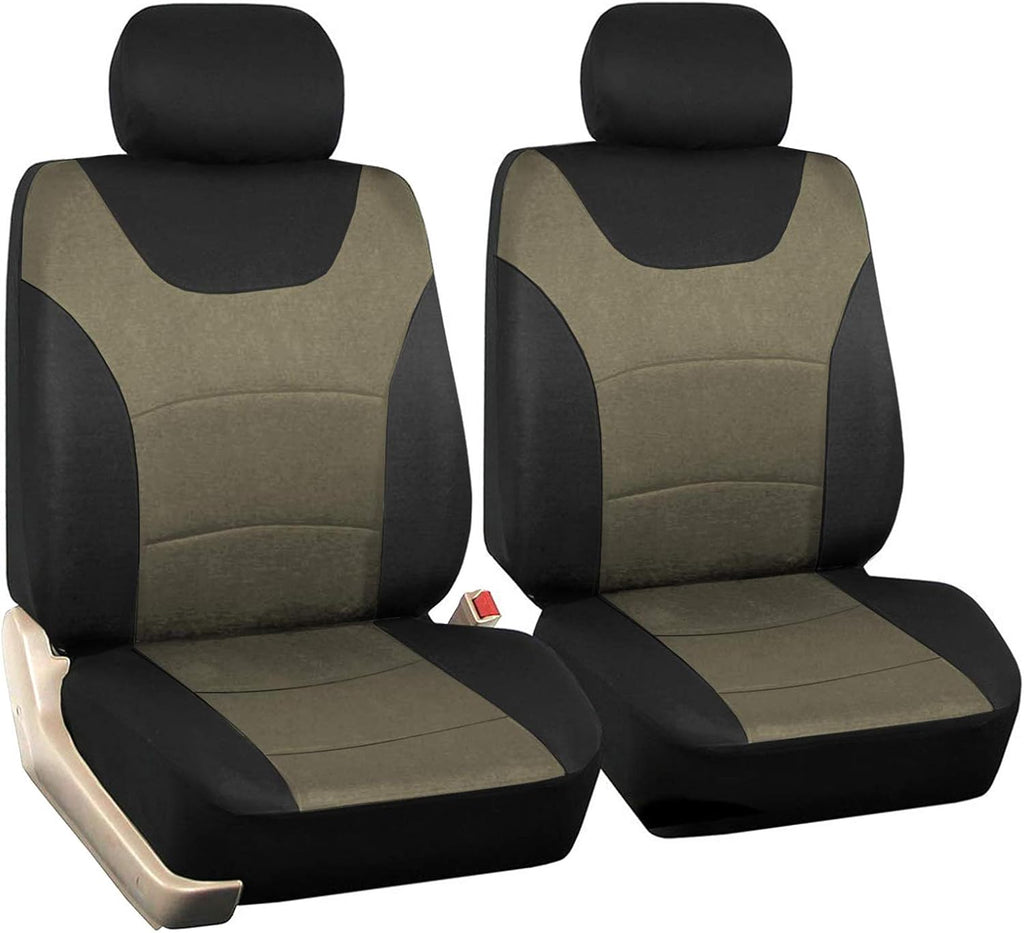 Black Universal Fit Cloth Bucket Seat Covers L713809