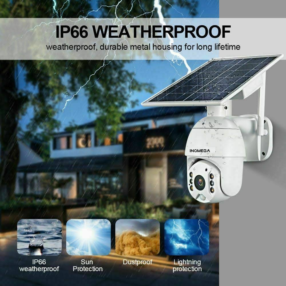 Outdoor Solar Power Panel WiFi 1080p Dome Camera F9205