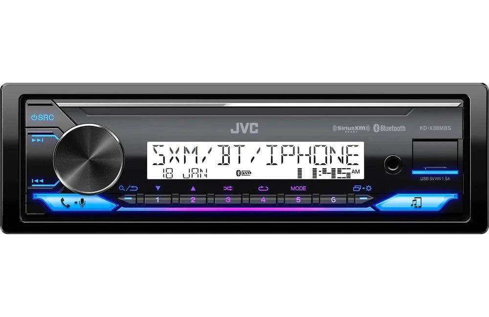 Single-DIN Marine CD Multimedia Receiver with Bluetooth K2992