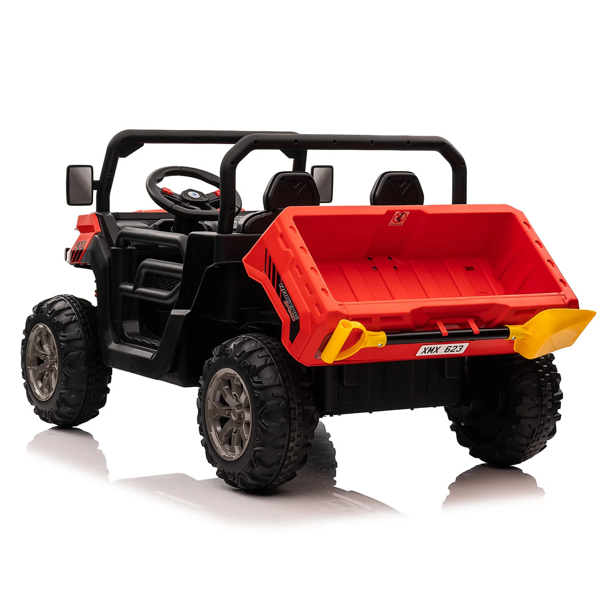 24V 2 Seater Kids Ride On Dump Truck with Remote, Green Q457
