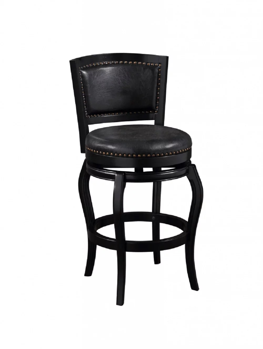 29" High Back Swivel Bar Stool - Black T8988