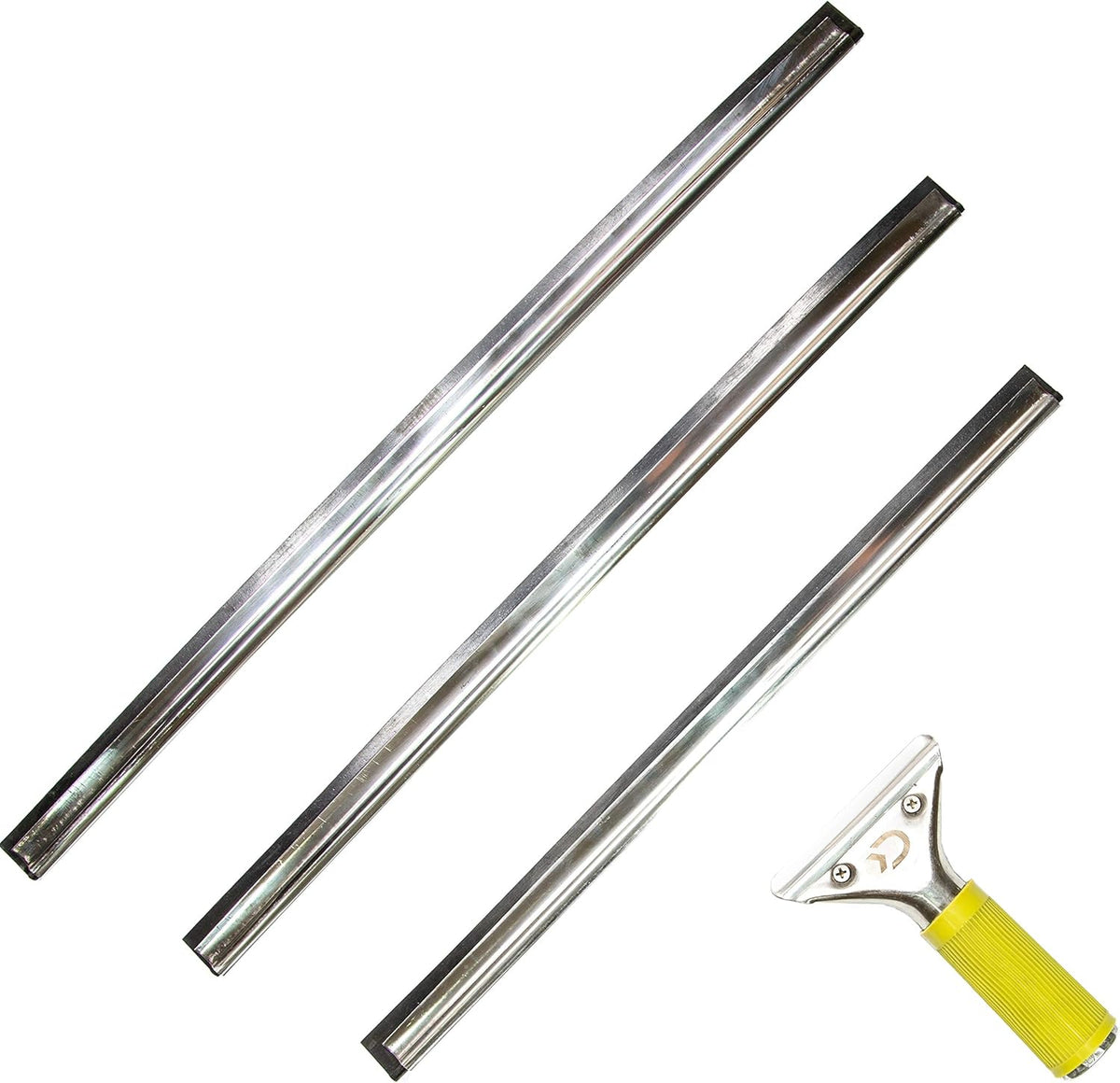 7-30 Foot Extension Pole + Window Squeegee with Removable Blades Q919