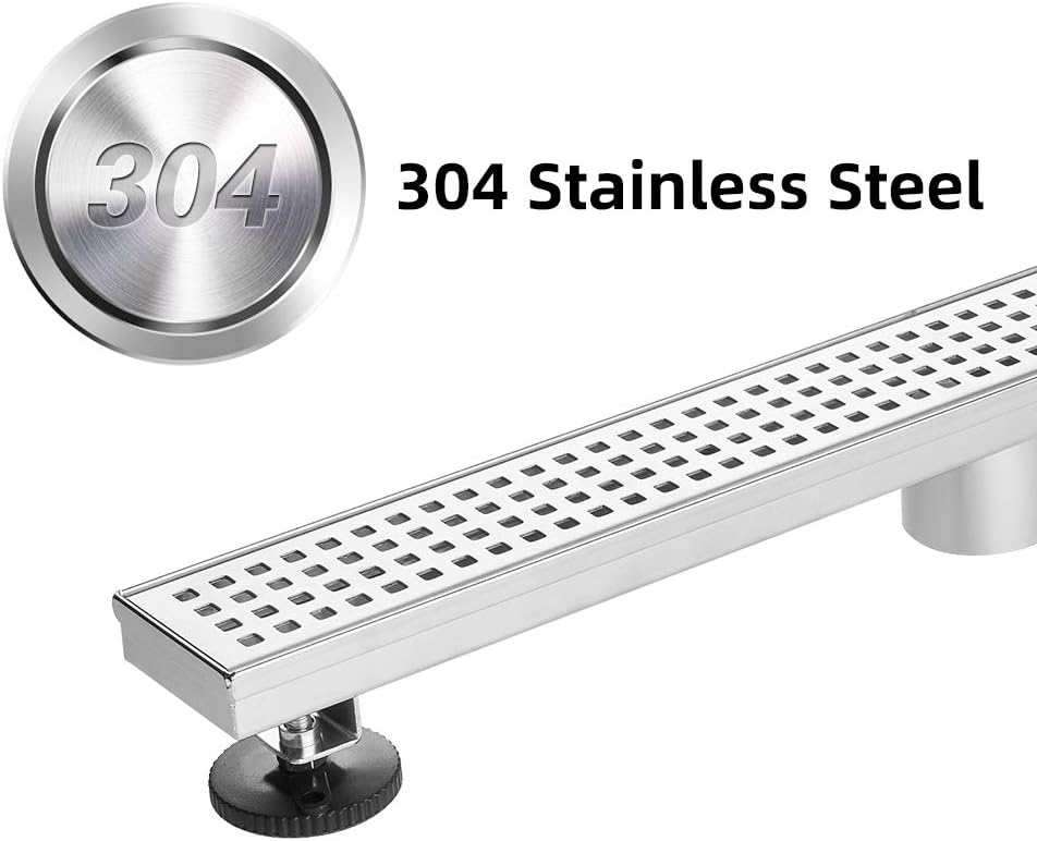 28 inch Brushed 304 Stainless Steel Linear Shower Drain Pack of 2 U995000