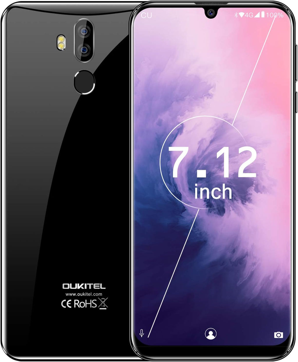 7.12 FHD+ Screen 64GB ROM 4GB RAM 16MP+8MP Dual Camera 6000mAh Battery Unlocked Cell Phone T23700