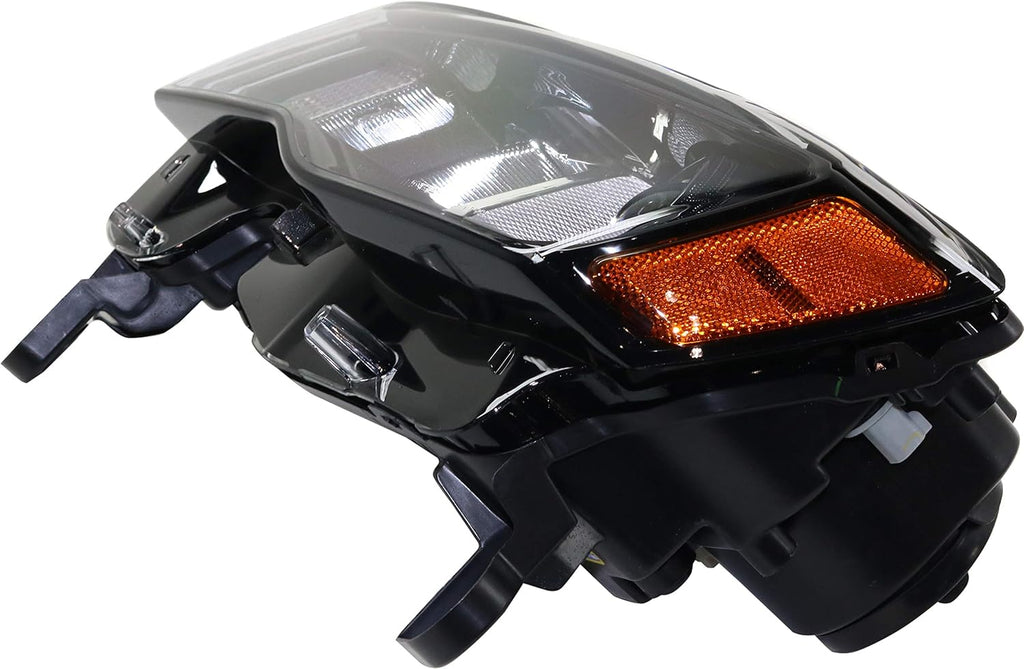Black Halogen Headlight Assembly Driver Side N3627