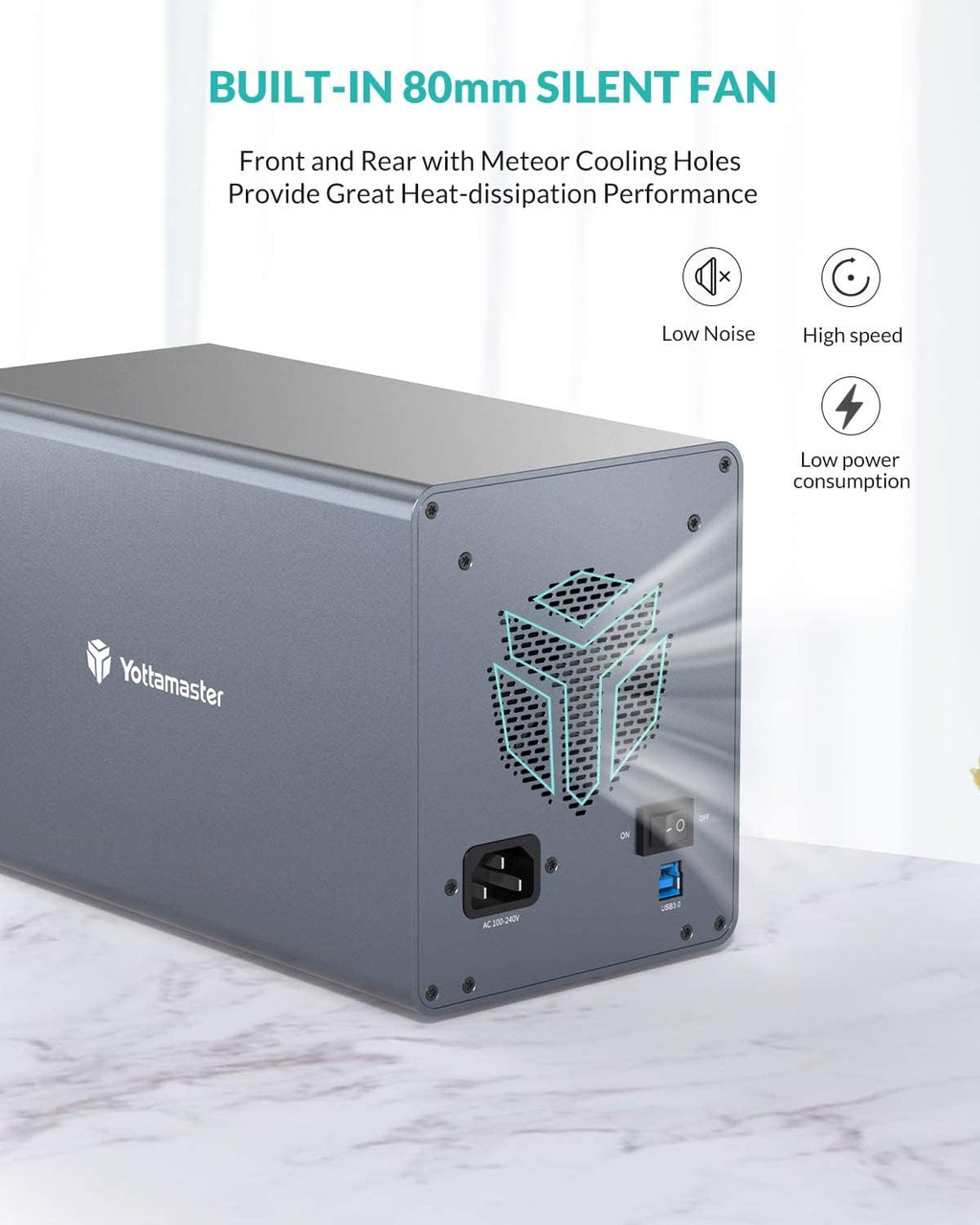 4 Bay Aluminum Alloy 2.5/3.5 Hard Drive Enclosure L14049