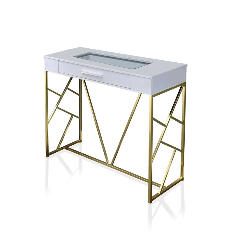 Champagne and White Bar Table I1356