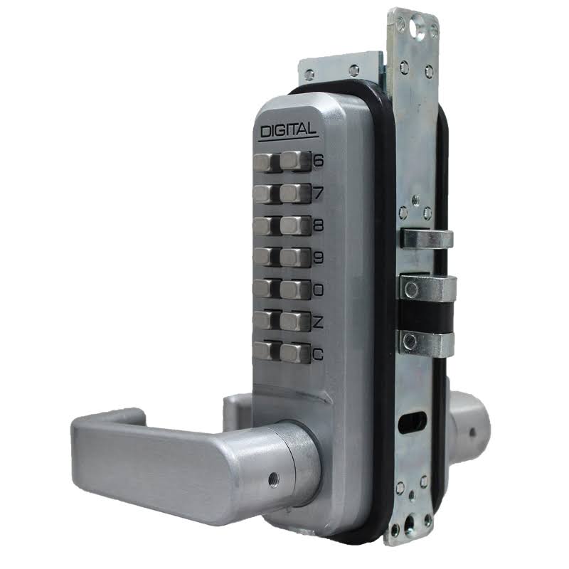 Mechanical Keyless Narrow Stile Lever Handle Lock with Double Sided Combination F221943