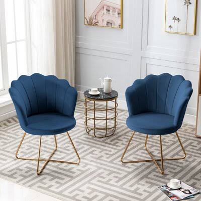 Wide Velvet Papasan Chair S356598