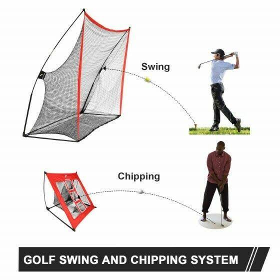 4 in 1 Golf Practice Set 10x7ft with Carry Bag Q39831