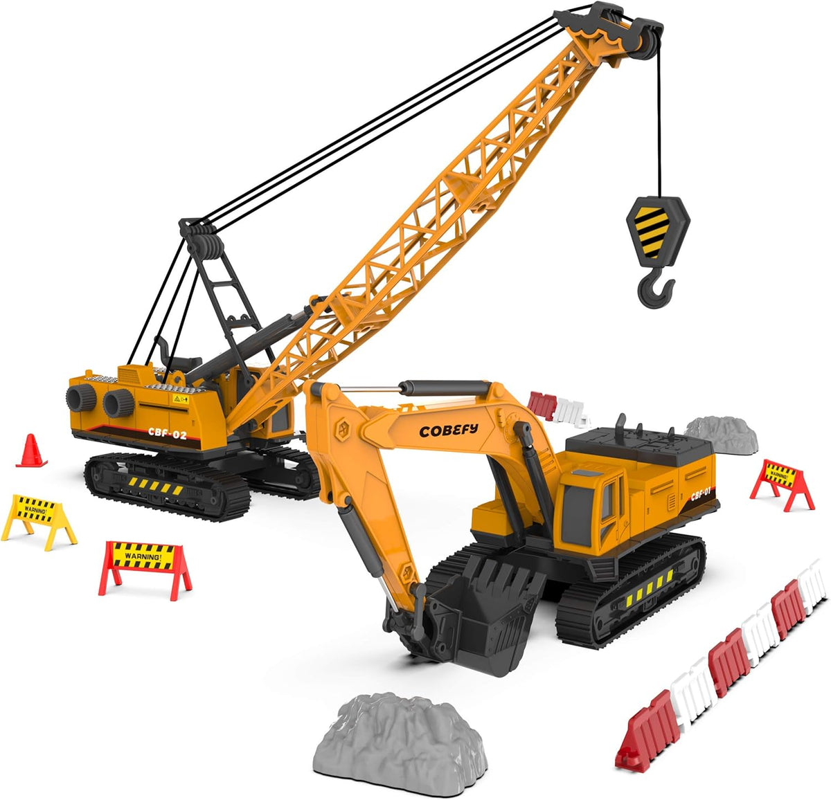 Construction Trucks Toy Vehicles Playset, Set of 36pcs A3359