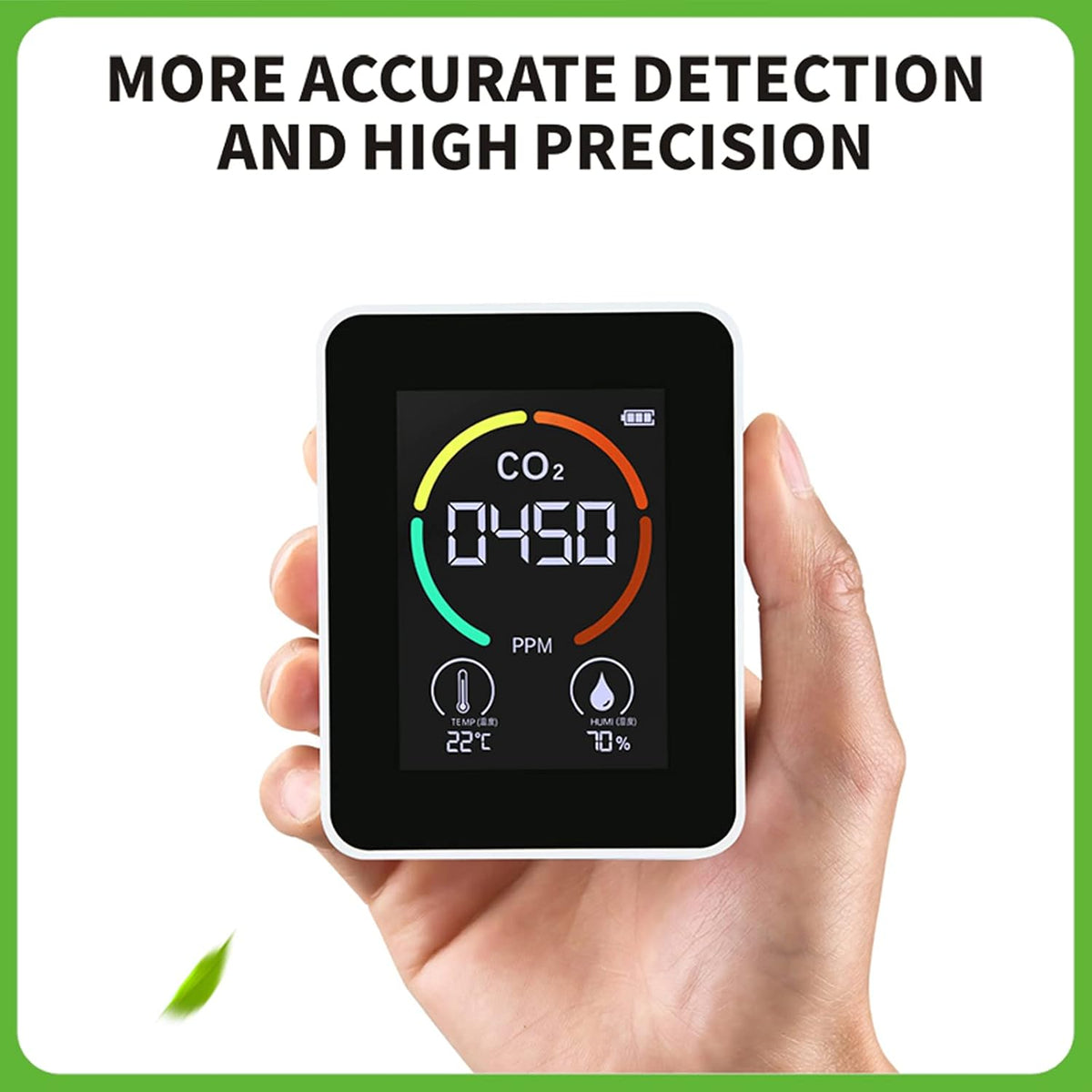 CO2 Detector NDIR Air Quality Monitor Carbon Dioxide Meter Temperature Humidity Sensor V3004