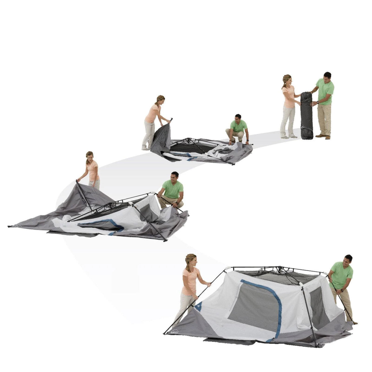 6-Person Instant Cabin Tent with LED Light X777622