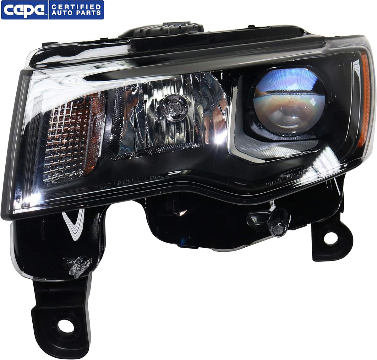 Black Halogen Headlight Assembly Driver Side N3627