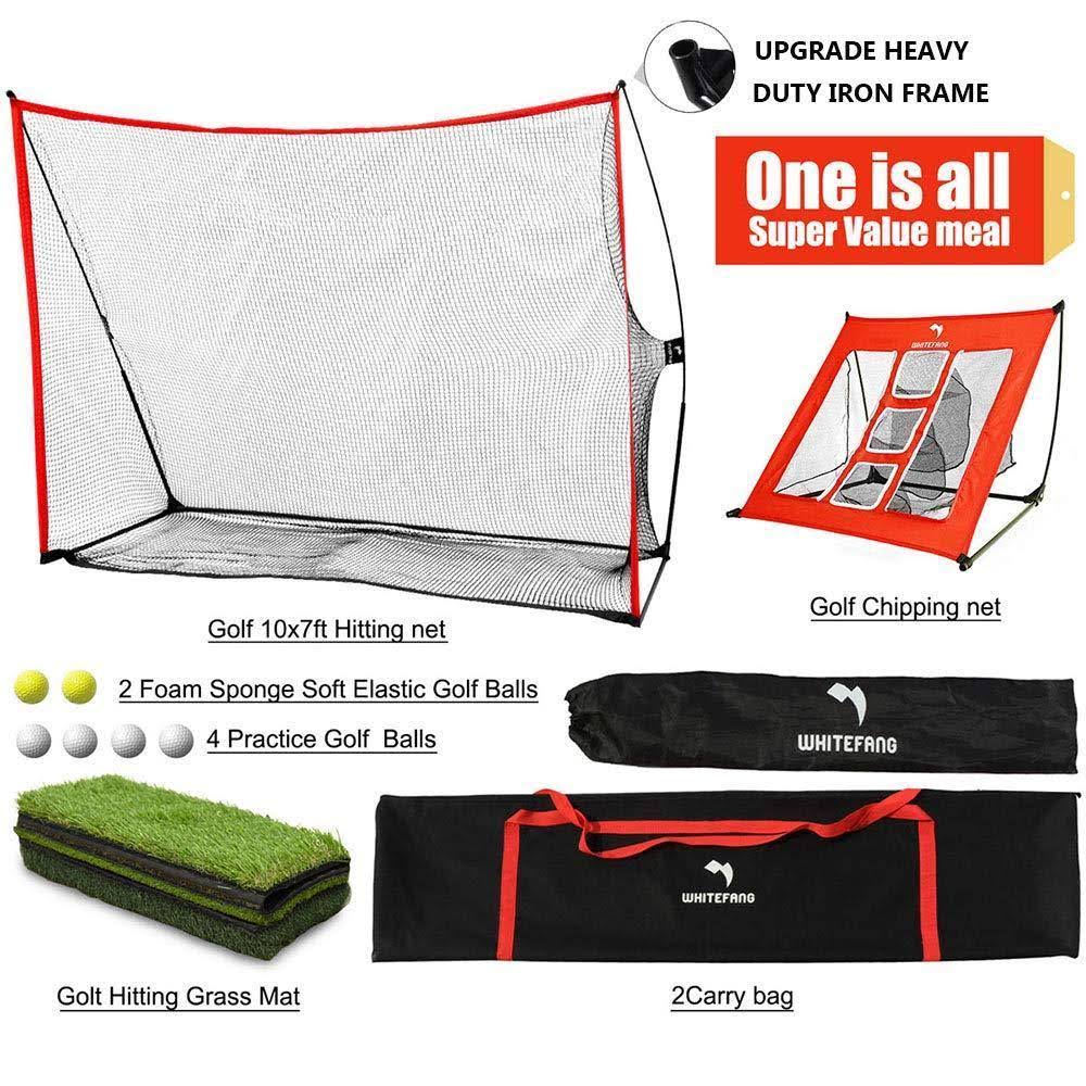4 in 1 Golf Practice Set 10x7ft with Carry Bag Q39831